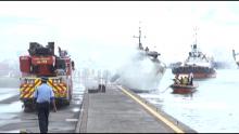 Incendie au Caudan